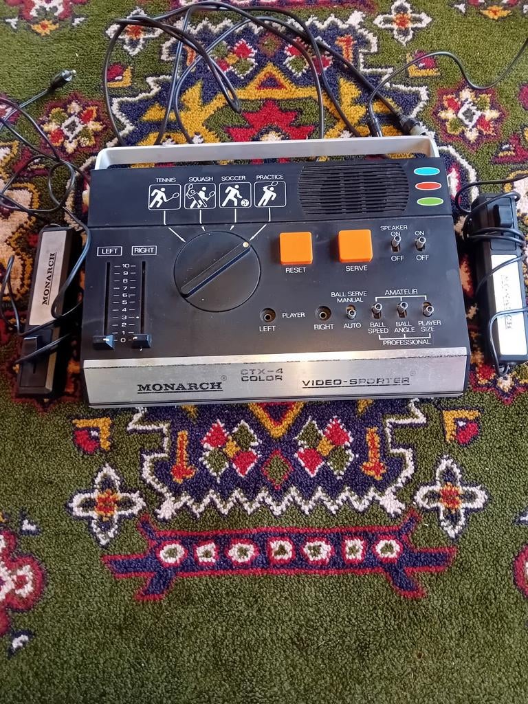 Vintage Monarch ctx- 4 color video spelcomputer pong stijl., Ophalen, Overige genres, 2 spelers, Vanaf 3 jaar