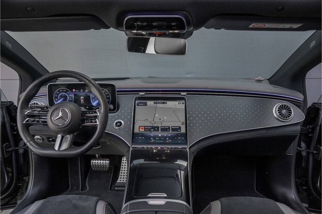 Mercedes-Benz EQE 350+ Launch Edition AMG Line 91 kWh Pano D, Auto's, Mercedes-Benz, Automaat, 12 maanden, Achterwielaandrijving