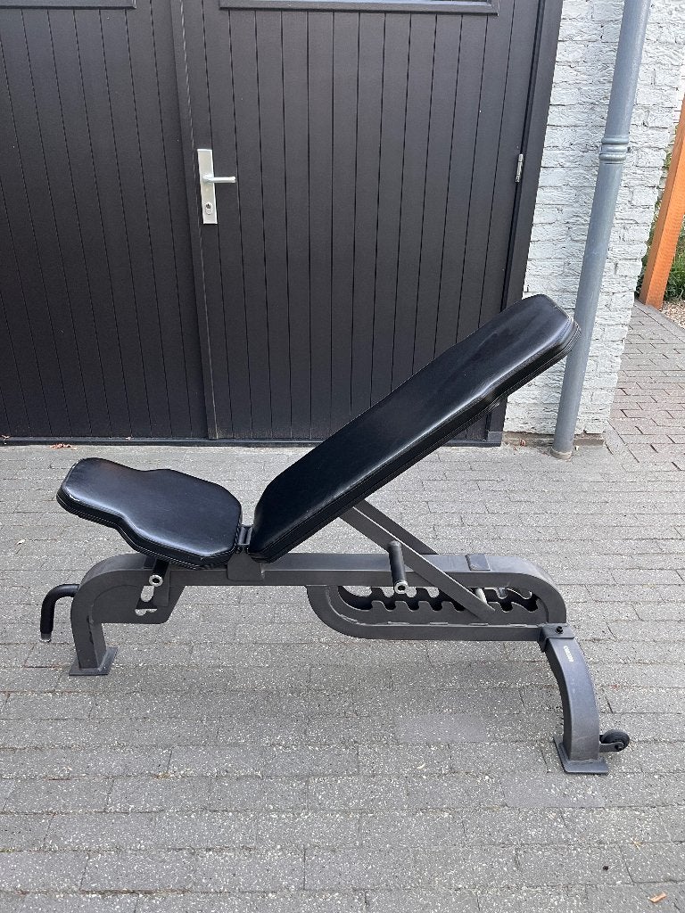 Verstelbare halterbank benchpressbank voor krachtsport, Ophalen, Zo goed als nieuw, Fitnessbank