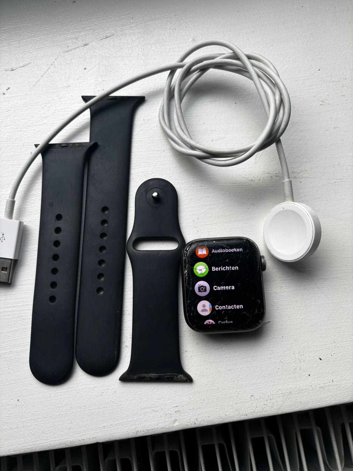 Apple watch Series 6 44MM, Ophalen, Gebruikt, Zwart, IOS