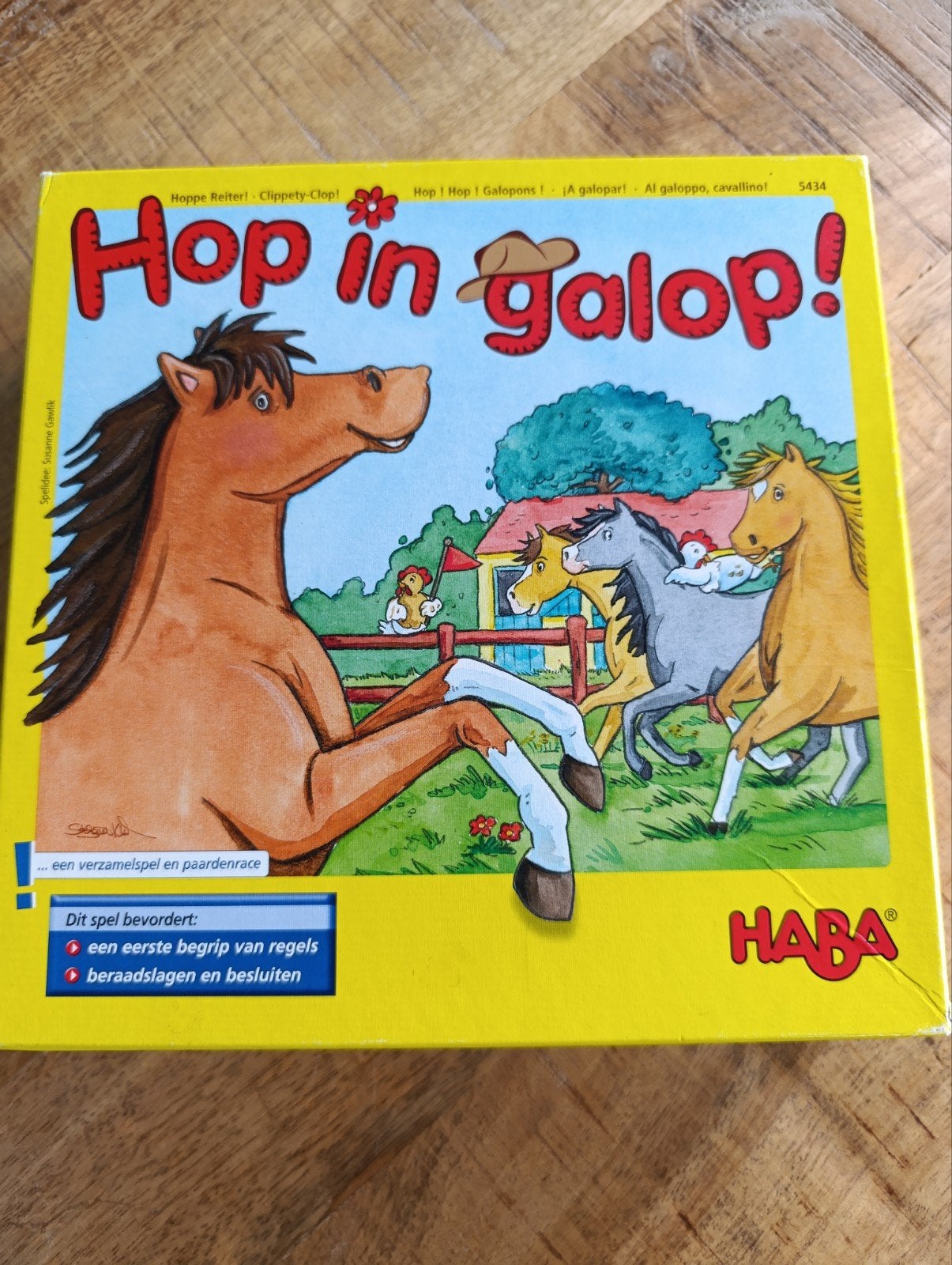 HABA Hop in Galop! – compleet, zgan, Een of twee spelers, Ophalen of Verzenden, Gebruikt, HABA