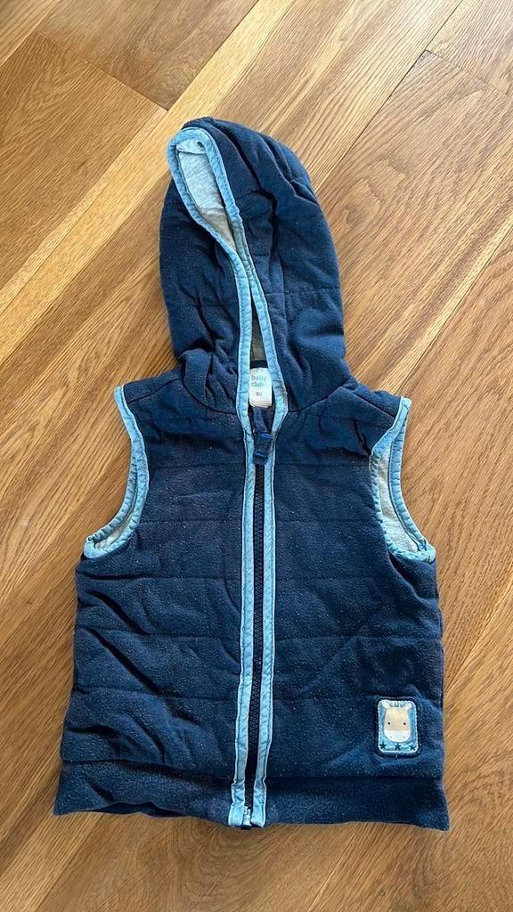 Bodywarmer donkerblauw maat 80 C&A, Kinderen en Baby's, Babykleding | Maat 80, Ophalen of Verzenden, Zo goed als nieuw, Jongetje