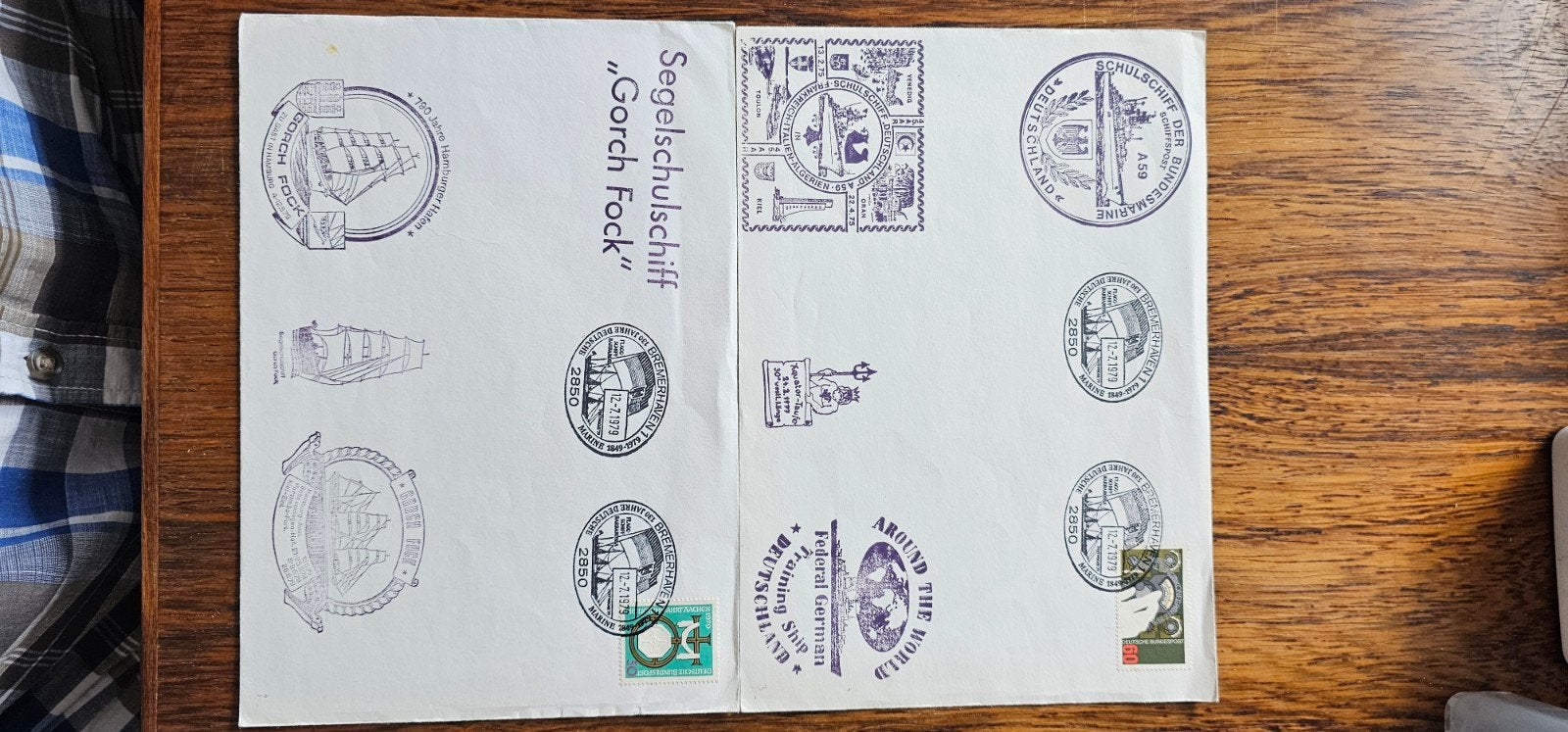 2 Poststukken Duitsland 1979 - Segelschulschiff Gorch Fock, Verzenden, BRD