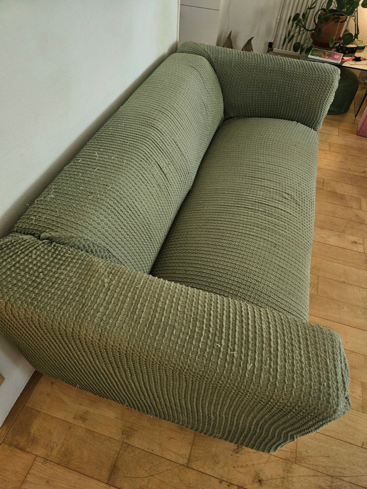 Ikea Klippan met hoes en houten poten - gratis-, Ophalen, Gebruikt, 150 tot 200 cm, Tweepersoons