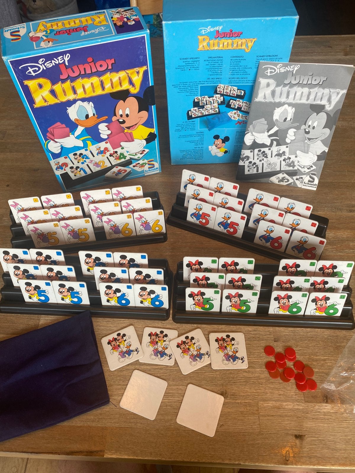 Disney Junior Rummy - Schmidt International (Compleet), Een of twee spelers, Ophalen of Verzenden, Gebruikt