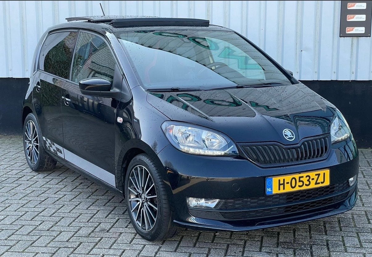 Skoda Citigo 1.0 T 55KW 5D 2018 Zwart, Voorwielaandrijving, 4 stoelen, Zwart, Handgeschakeld