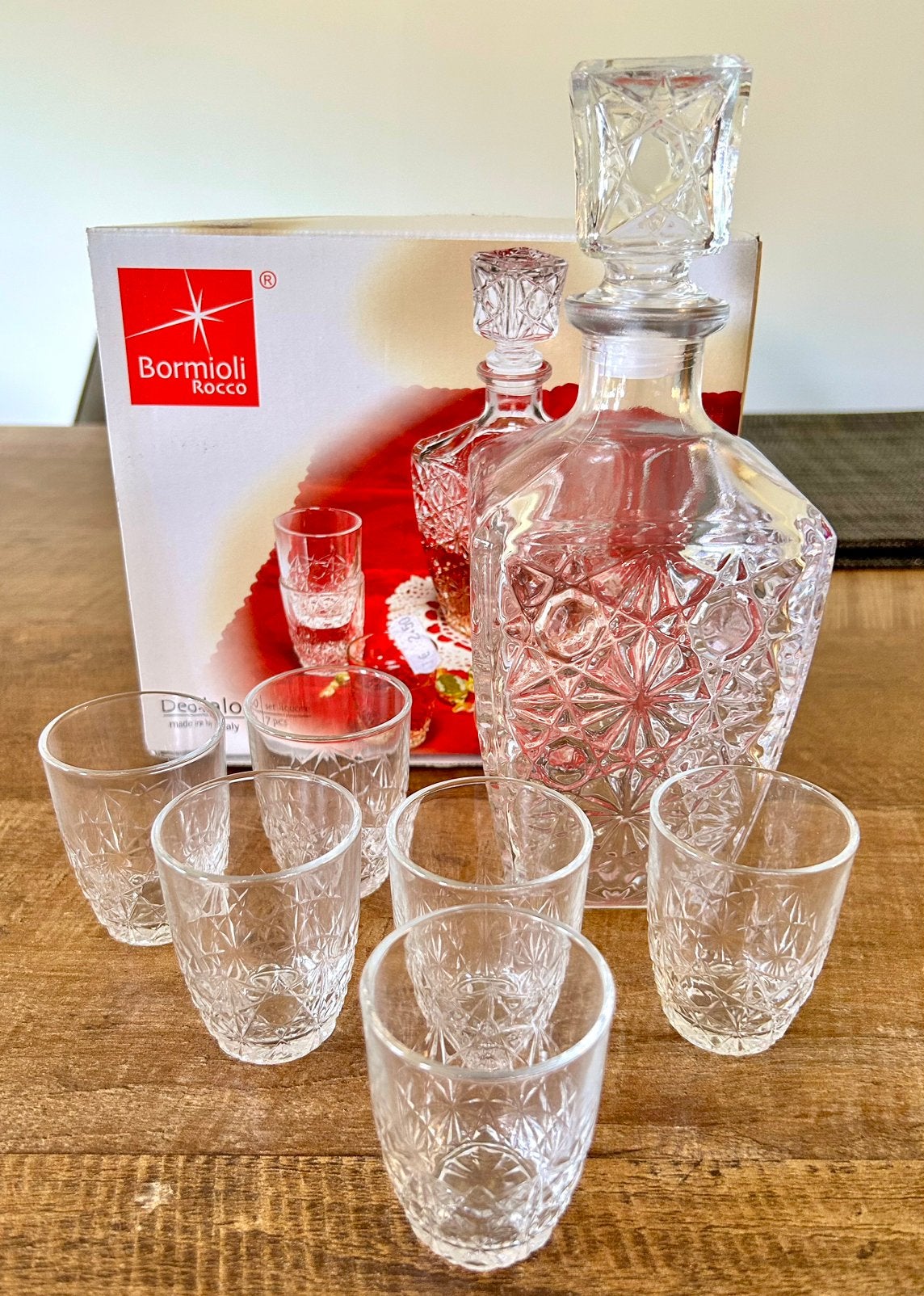 Bormioli Rocco likeurset, Verzamelen, Glas en Borrelglaasjes, Ophalen of Verzenden, Nieuw, Overige typen