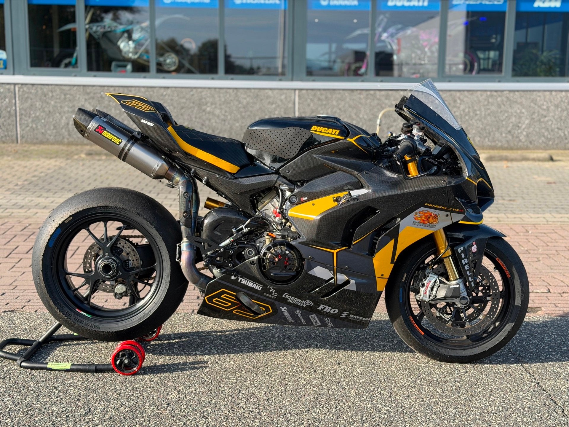 Ducati Panigale V4 R Full Race Spec Akrapovic Full Carbon IN, Info@ducati.com, Super Sport, ABS, Meer dan 35 kW