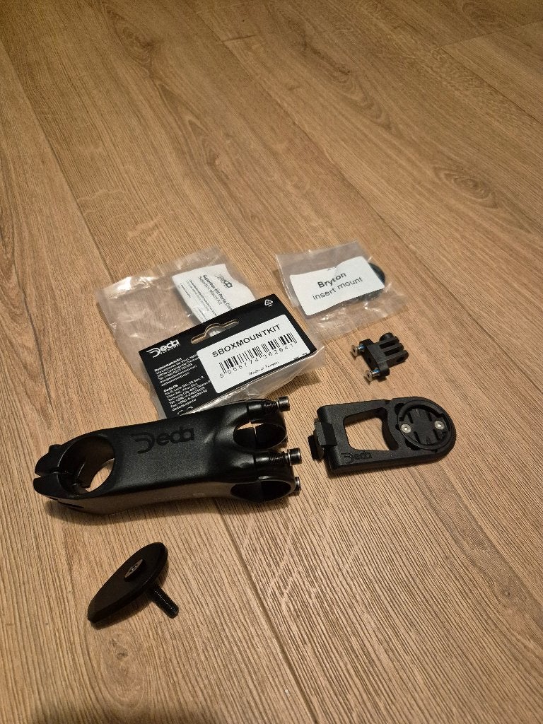 Deda - Van Rysel Superbox stuurpen 80mm incl. computerhouder, Stuur, Racefiets, Ophalen of Verzenden, Zo goed als nieuw