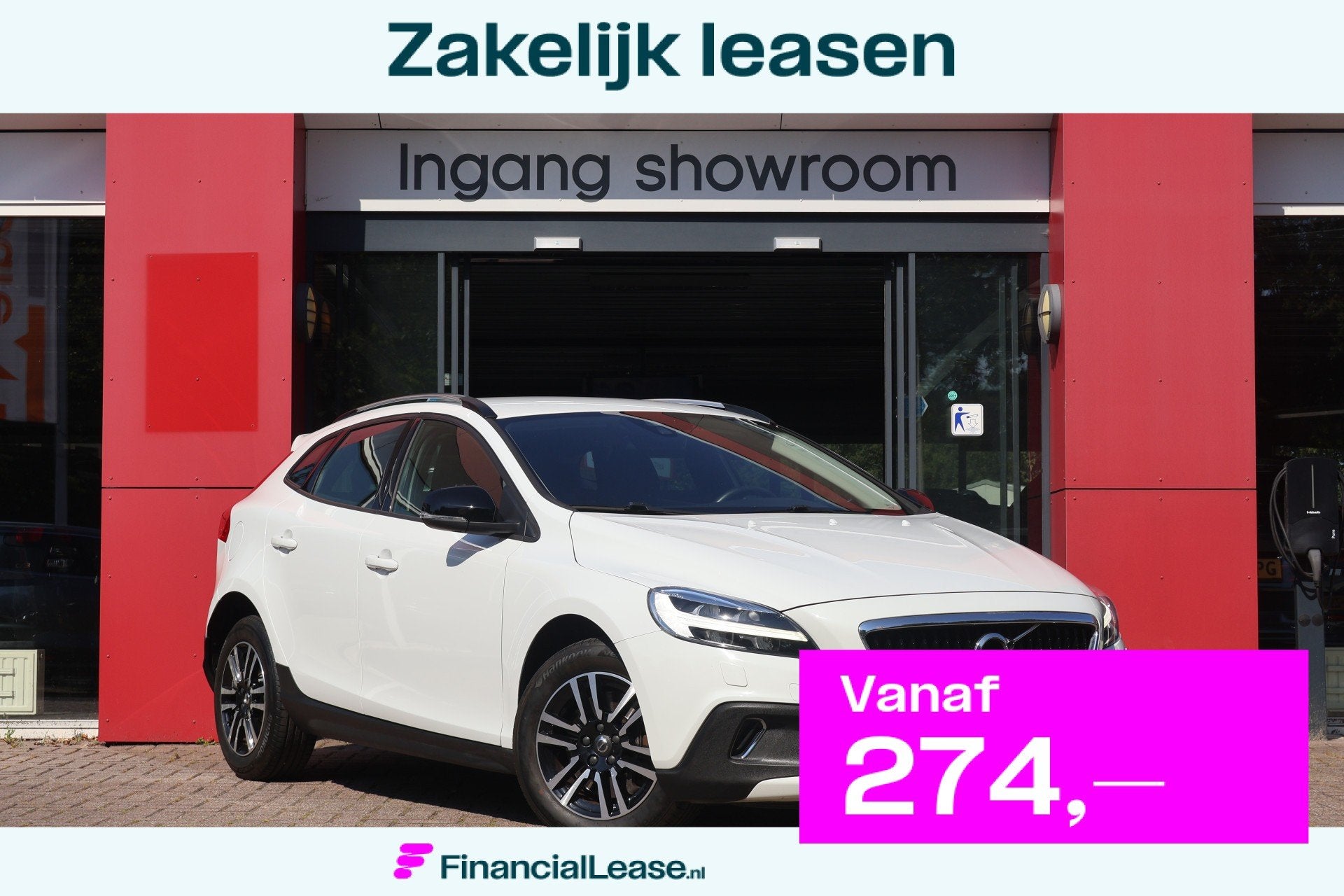 Volvo V40 Cross Country 1.5 T3 153pk Nordic+ Automaat | Trek, Stof, 700 kg, Wit, Automatische klimaatregeling