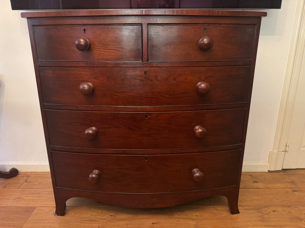 COMMODE LADEKAST DRESSOIR EICHHOLTZ BOWFRONT mahonie, Ophalen, 100 tot 150 cm, 100 tot 150 cm, Eichholtz