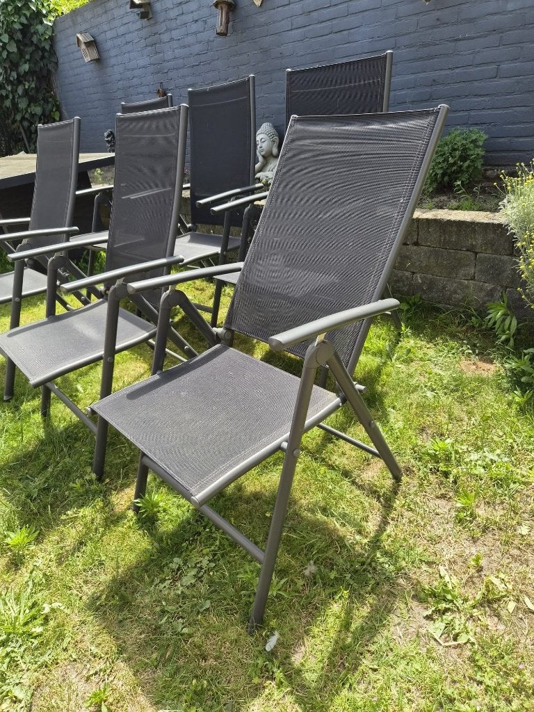 tuinstoel, Tuin en Terras, Tuinstoelen, Gebruikt, Kunststof, Inklapbaar, Ophalen