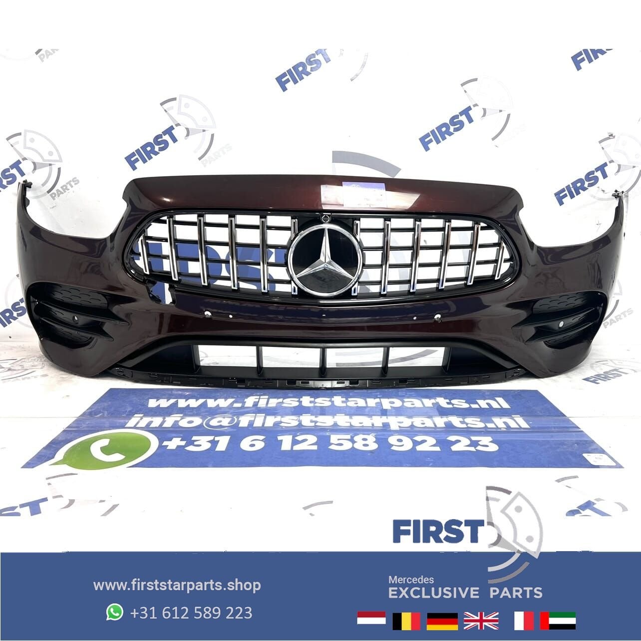 W213 W238 2023 FACELIFT AMG VOORBUMPER PAARS E Klasse Merced, Gebruikt, -, Voor, Ophalen of Verzenden