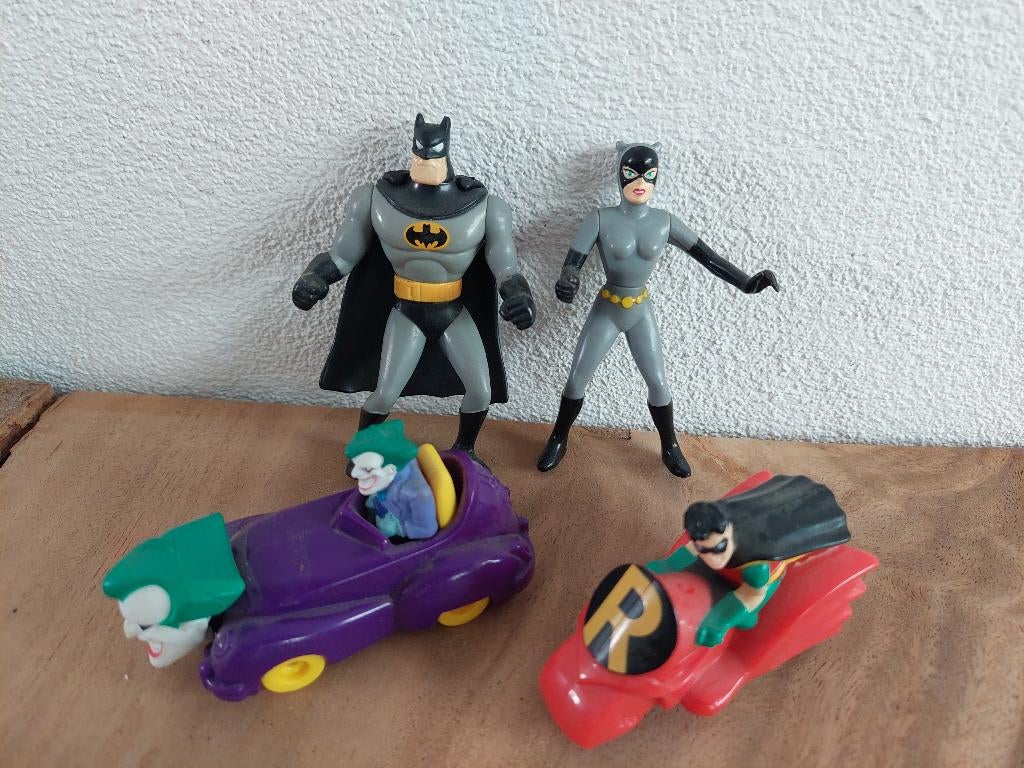 Vintage McDonalds Happy Meal: DC's Batman, Gebruikt, Beeldje of Figuurtje, McDonalds, Overige figuren