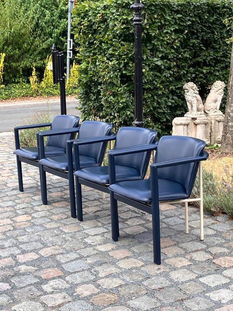 Vintage design stoelen van Hugo de Uiter, Ophalen, Blauw, Hugo de Ruiter, Zo goed als nieuw