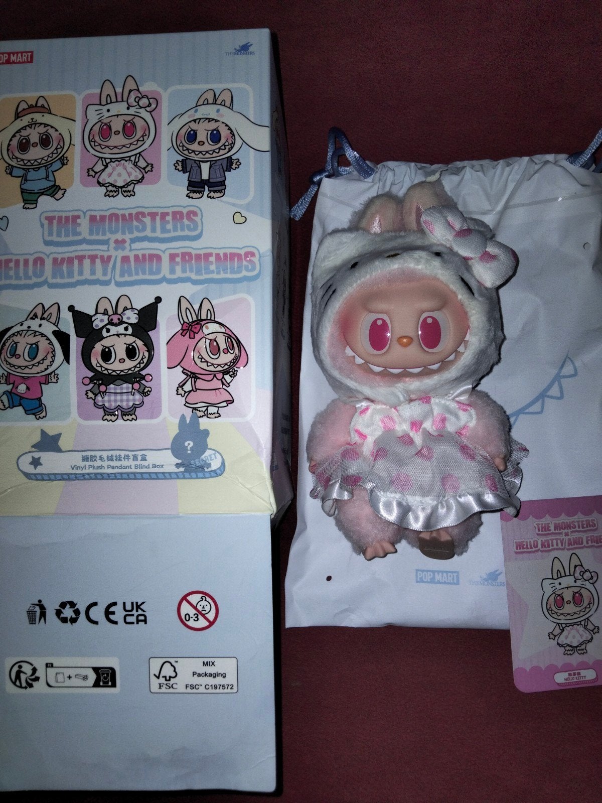Labubu hello kitty, Ophalen of Verzenden, Overige typen