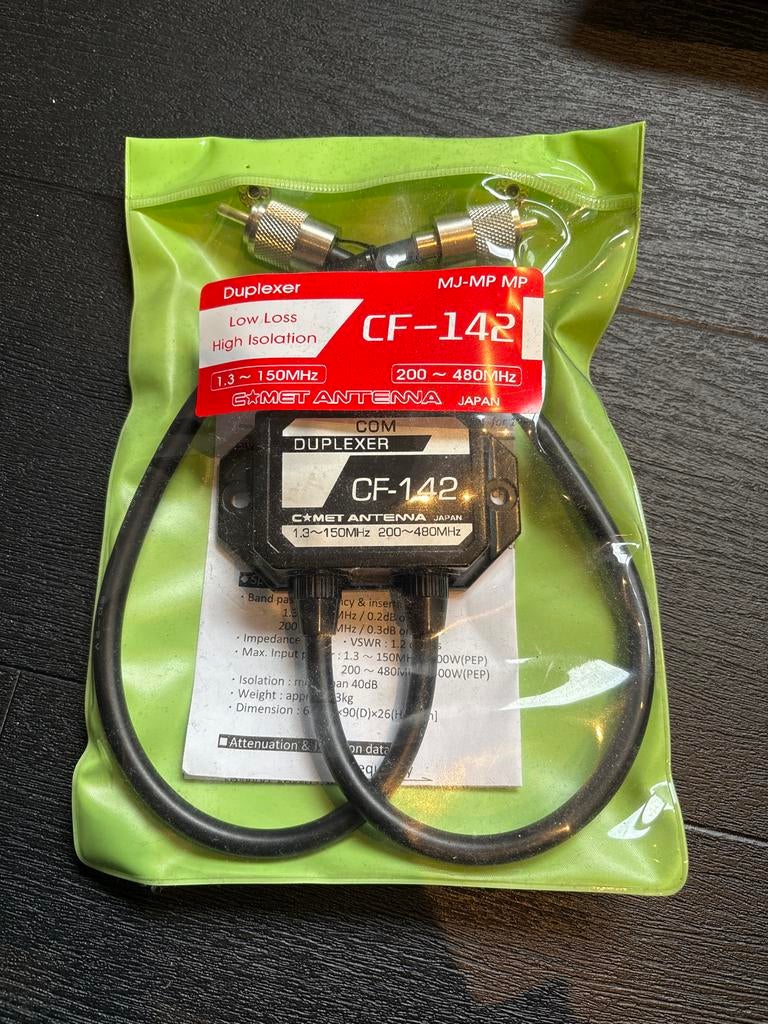Comet Duplexer CF-142 - Low Loss, High Isolation, Ophalen of Verzenden, Nieuw, Zender en Ontvanger
