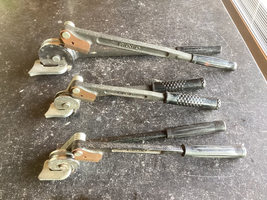 Ridgid buigapparaten 8, 10 en 12mm., Ophalen of Verzenden, Gebruikt, Overige typen, Ridgid
