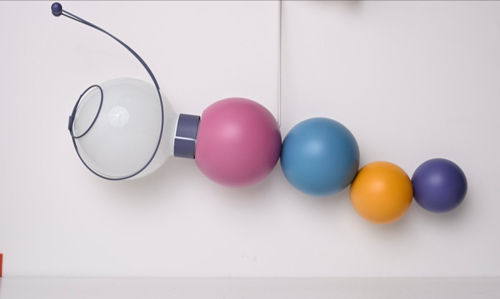 Decoratieve PHILIPS kinderlamp met gekleurde bollen, Meerkleurig, Ophalen of Verzenden, Zo goed als nieuw, Glas