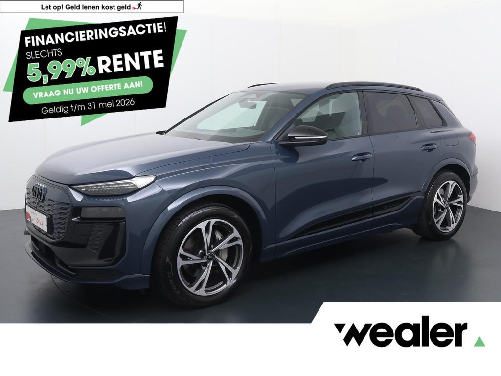 Audi Q6 e-tron S edition 100 kWh | 388 PK | SoH 97% | Head U, Auto's, Audi, 12 maanden, Gebruikt, Blauw, Leder en Stof