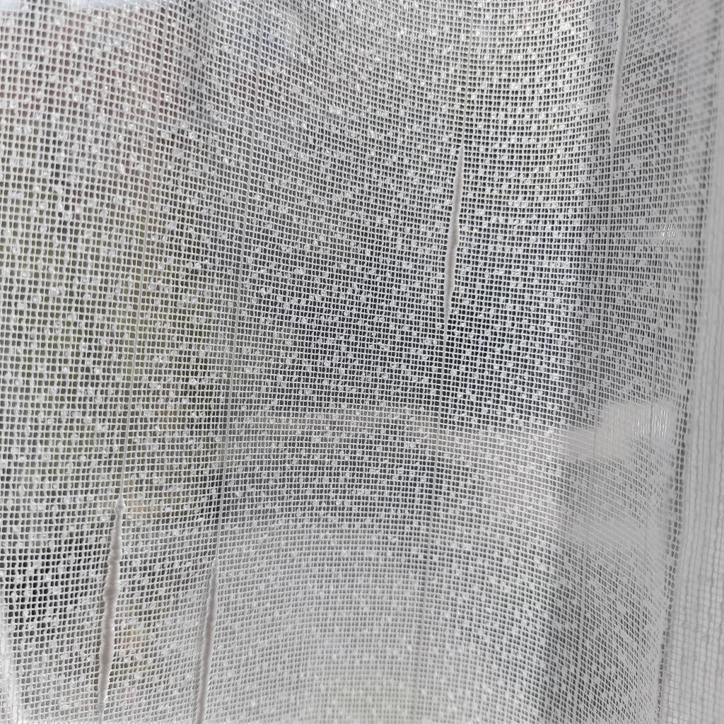 Wit licht doorlatende vitrage, 150 tot 200 cm, Ophalen of Verzenden, Zo goed als nieuw, Wit