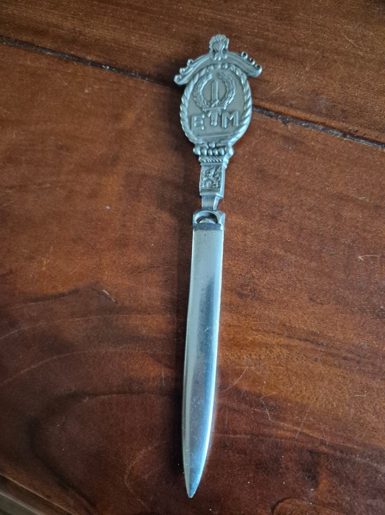 Militaria briefopener E M, Verzamelen, Ophalen of Verzenden, Landmacht, Nederland, Overige typen