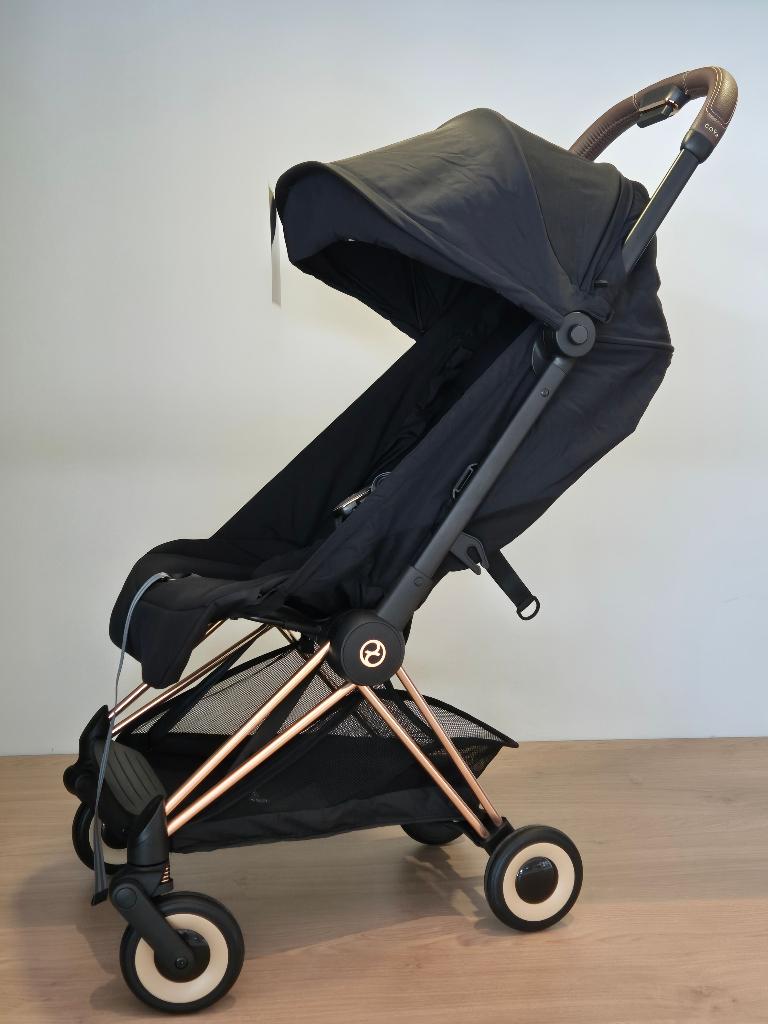 Cybex Coya Buggy - Rosegold Frame - Sepia Black, Ophalen of Verzenden, Zo goed als nieuw, Overige merken, Verstelbare rugleuning