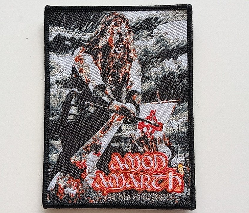 Amon Amarth this is war ltd. edition patch a155  metal, Ophalen of Verzenden, Nieuw, Kleding