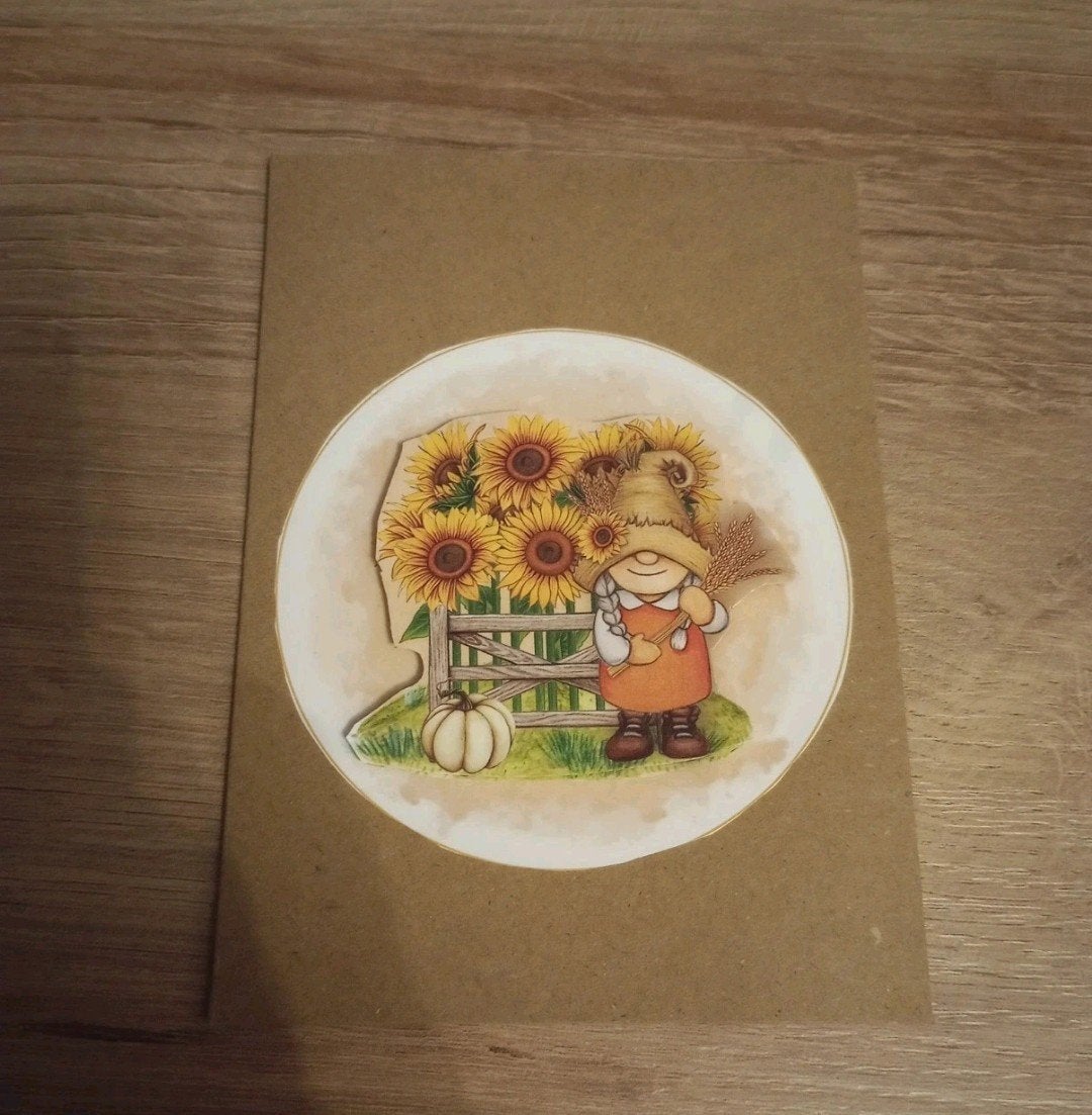 3D kaart met vrouwelijke gnoom, Ophalen of Verzenden, Nieuw, Fantasie