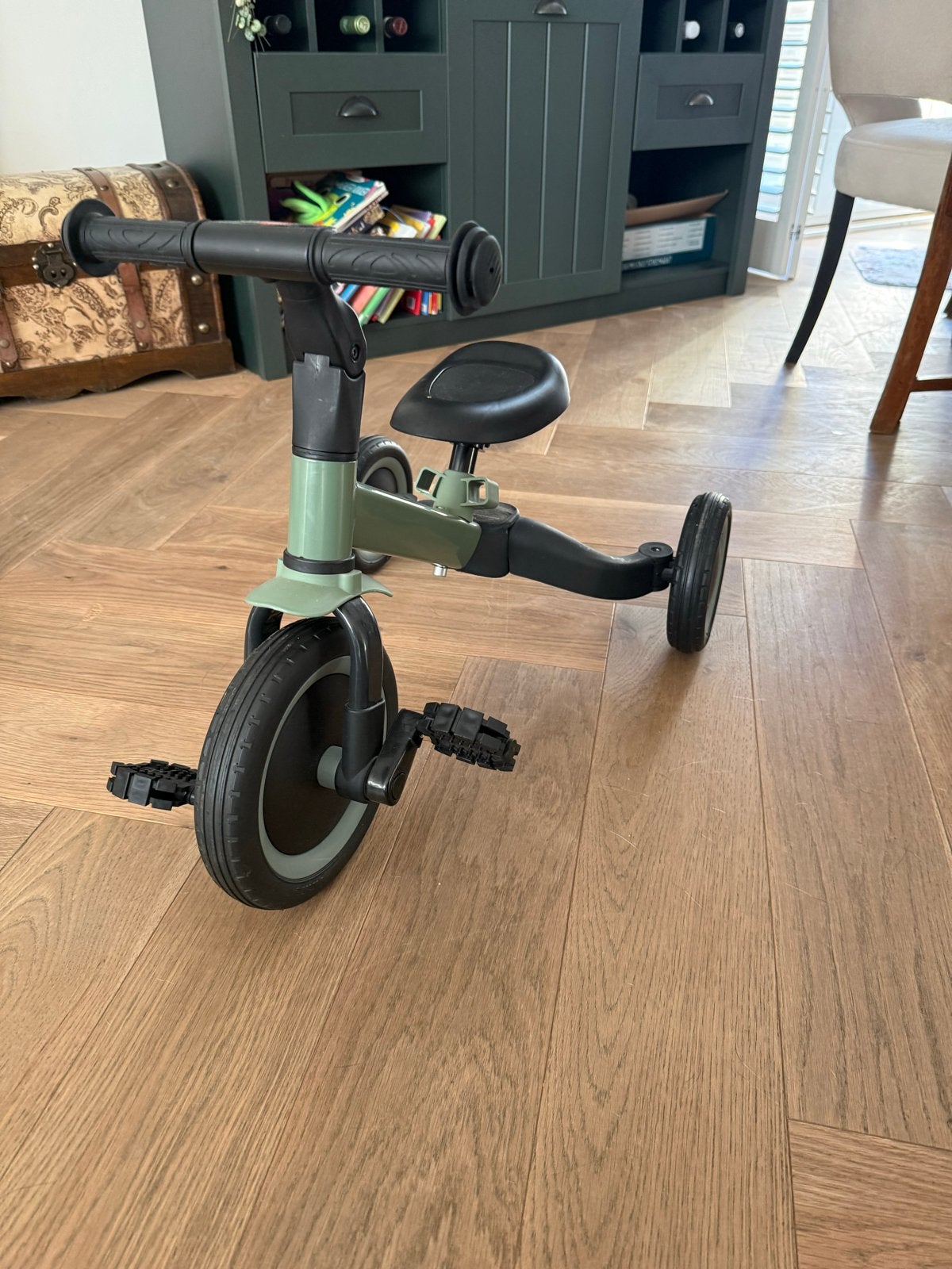 Topmark KAYA 4-in-1 Loopfiets Driewieler Groen (1-5 jaar), Ophalen, Zo goed als nieuw, Loopfiets