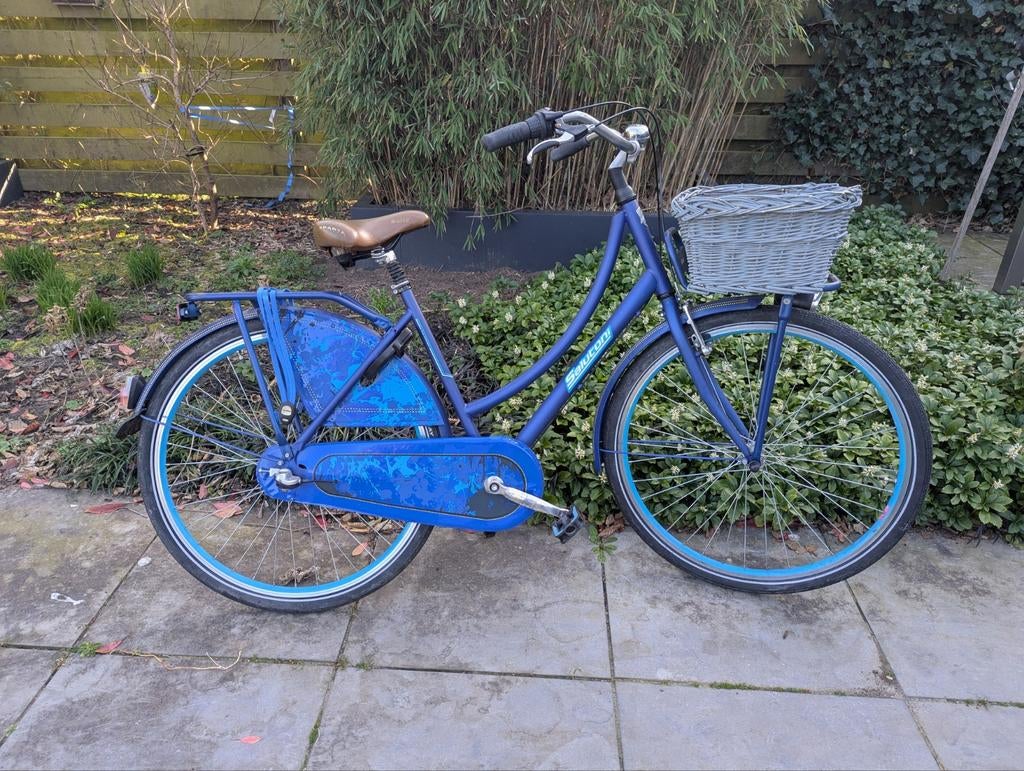 Saluntoni damesfiets met mandje, Ophalen, Gebruikt, Overige merken, Versnellingen