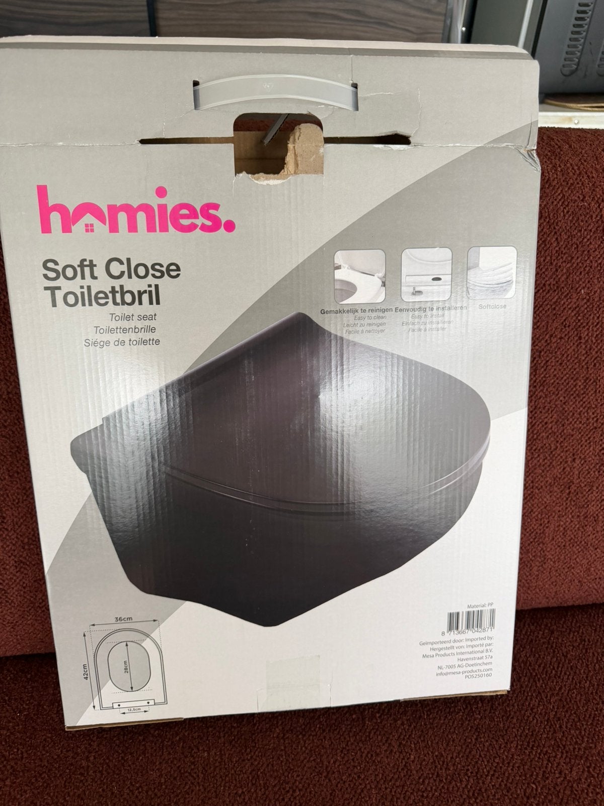 Toilet WC bril Nieuw zwart, Ophalen, Nieuw, Overige typen