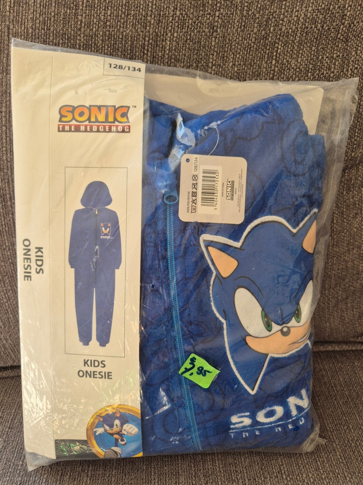 Sonic onesie maat 128/134 nieuw, Ophalen, Nieuw, Jongen of Meisje