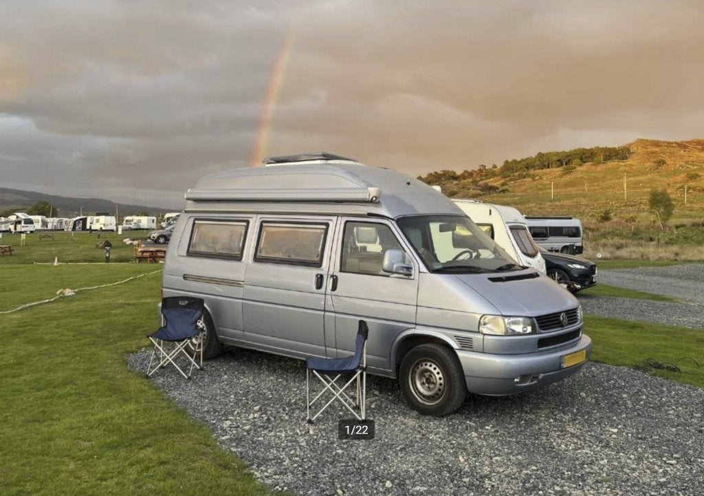 VW T4 2.5 TDI camper Fischer uit 2002 hoogdak en verlengd, Buscamper of Camperbus, Volkswagen, Tot en met 2, Koelkast