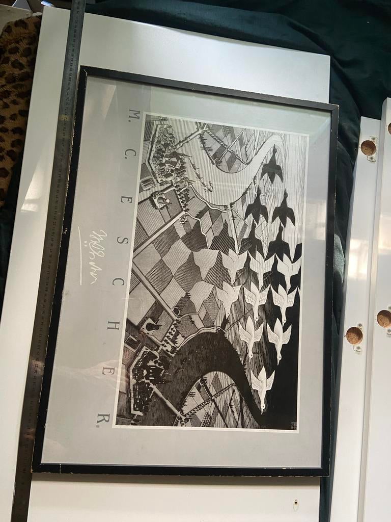 Ingelijste Escher print, Ophalen of Verzenden