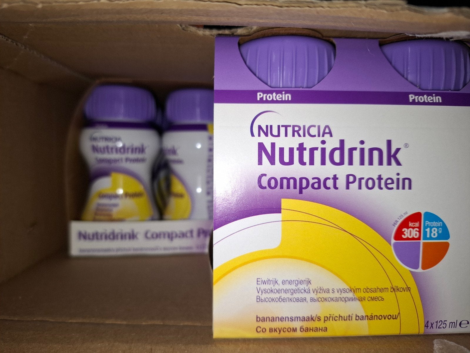 Nutridrink compact proteine banaan en aardbei, Ophalen of Verzenden, Nieuw