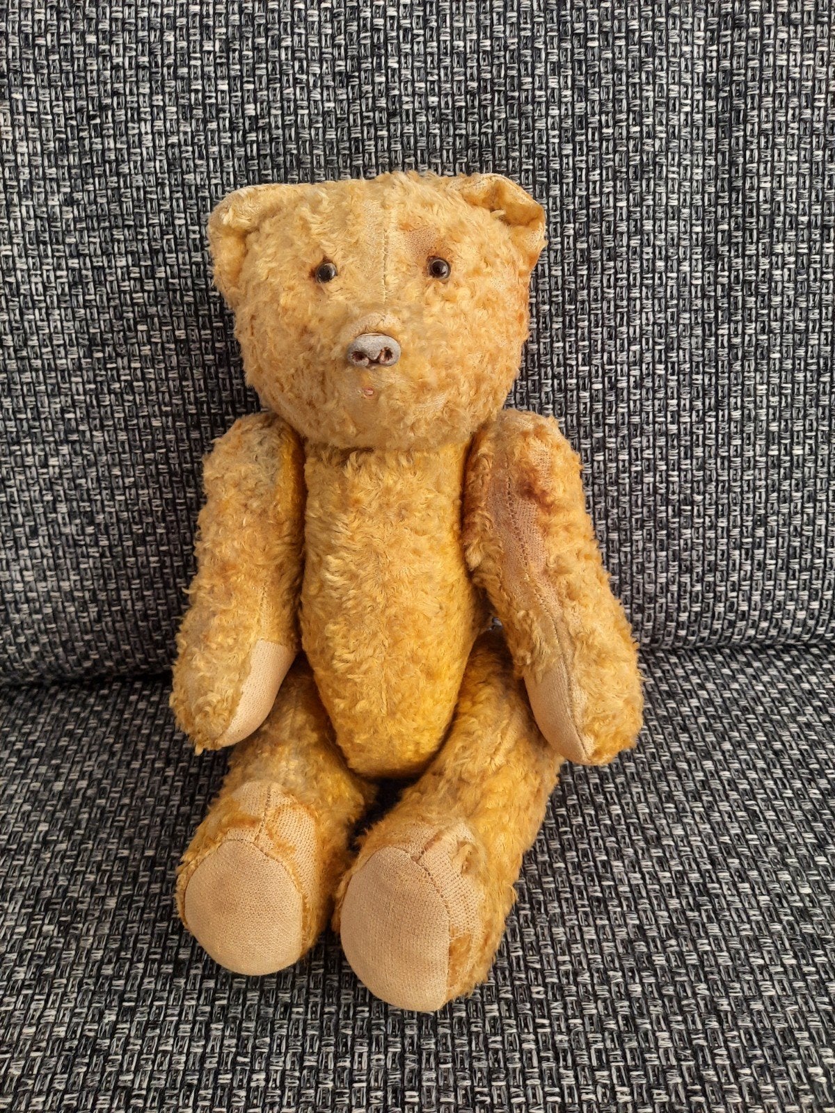 Te koop vintage teddybeer 30 cm groot., Ophalen of Verzenden, Gebruikt, Overige typen, Overige merken