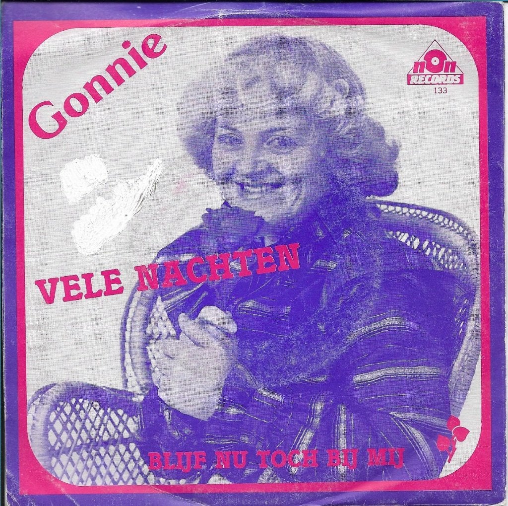 Gonnie - Vele nachten, Ophalen of Verzenden, Gebruikt, 7 inch, Nederlandstalig