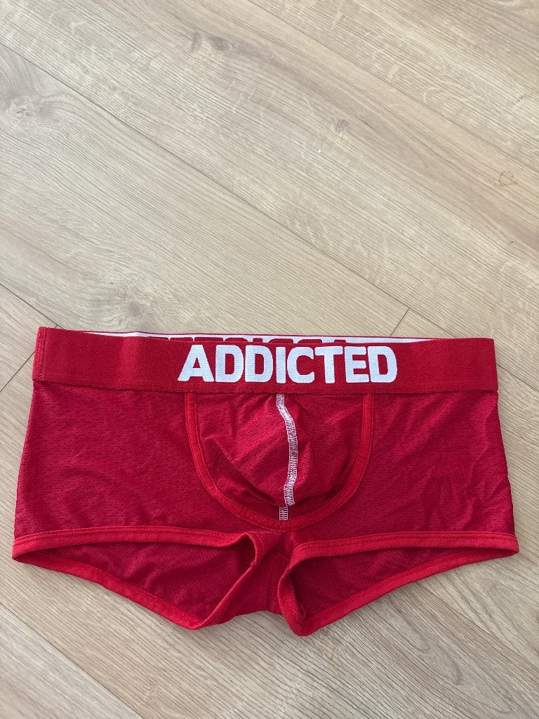 Addicted XL mesh heren rood, Kleding | Heren, Ophalen of Verzenden, Rood, Addicted, Boxer