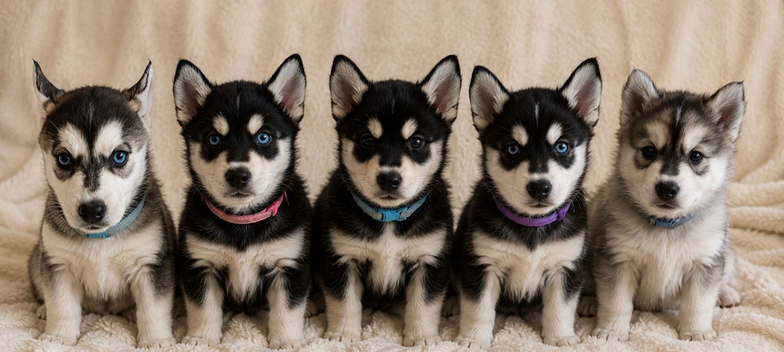 🐾 F1 Pomsky Pups (6 weken) | Mogen over 1,5 week weg!, Dieren en Toebehoren, Overige rassen, Meerdere, Meerdere dieren, Nederland