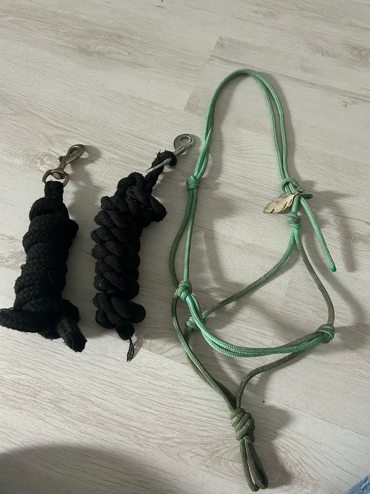 Touwhalster+halstertouwen, Ophalen, Gebruikt