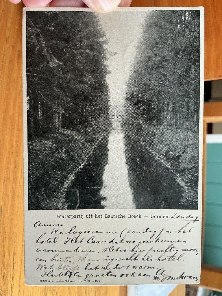 Ommen Laarsche bos oud, Verzenden, 1920 tot 1940, Gelopen, Overijssel