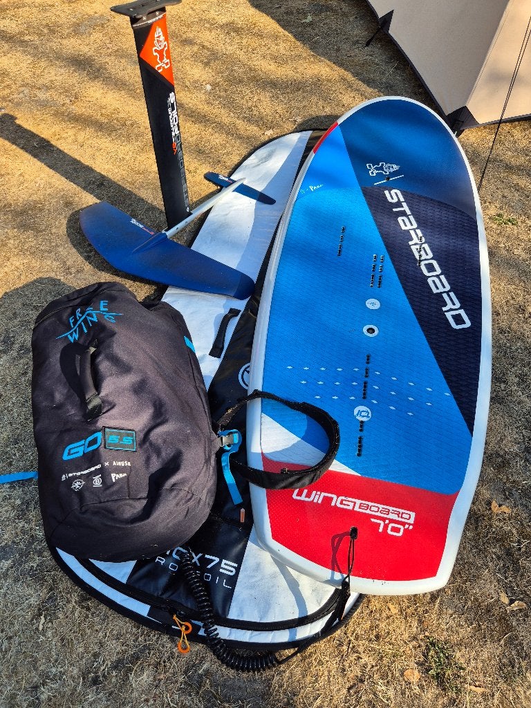Complete Starboard wing set. Perfect voor beginners, Ophalen, 5 tot 6.5 m², Minder dan 250 cm, Zo goed als nieuw