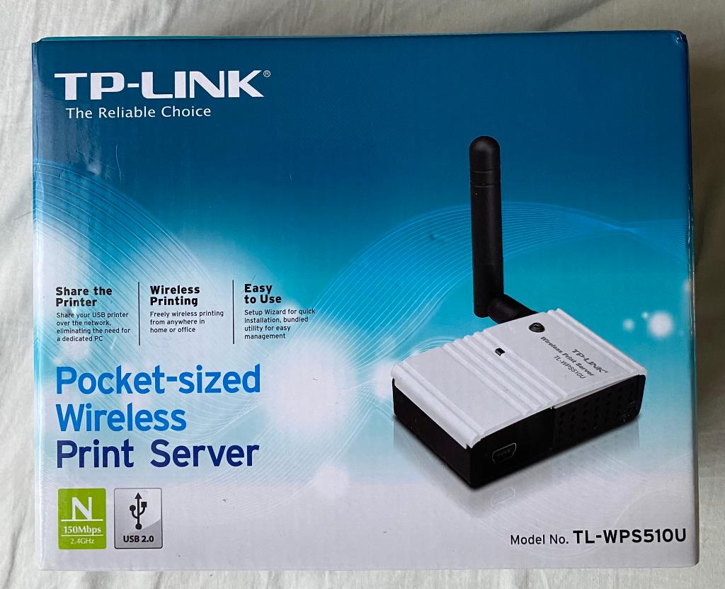 TP-LINK, TL-WPS510U, Pocket-sized Wireless Print Server, NEW, Ophalen of Verzenden, Zo goed als nieuw, Overige typen, TP-LINK