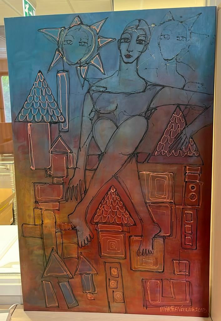 Schilderij Martha Venema uit 2013, Ophalen