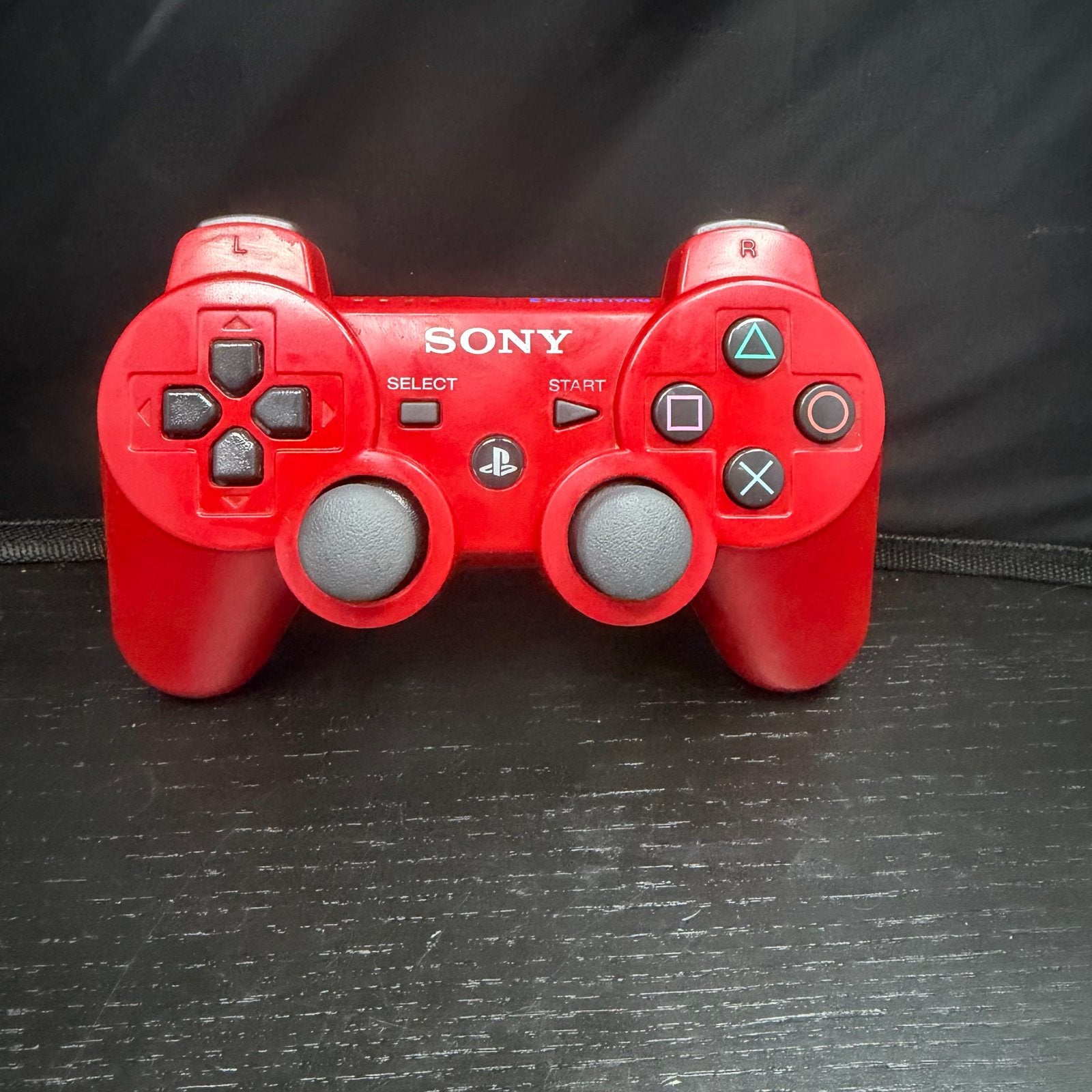 Rode Sony PlayStation 3 Controller - Gebruikt, Ophalen of Verzenden, X, V, S