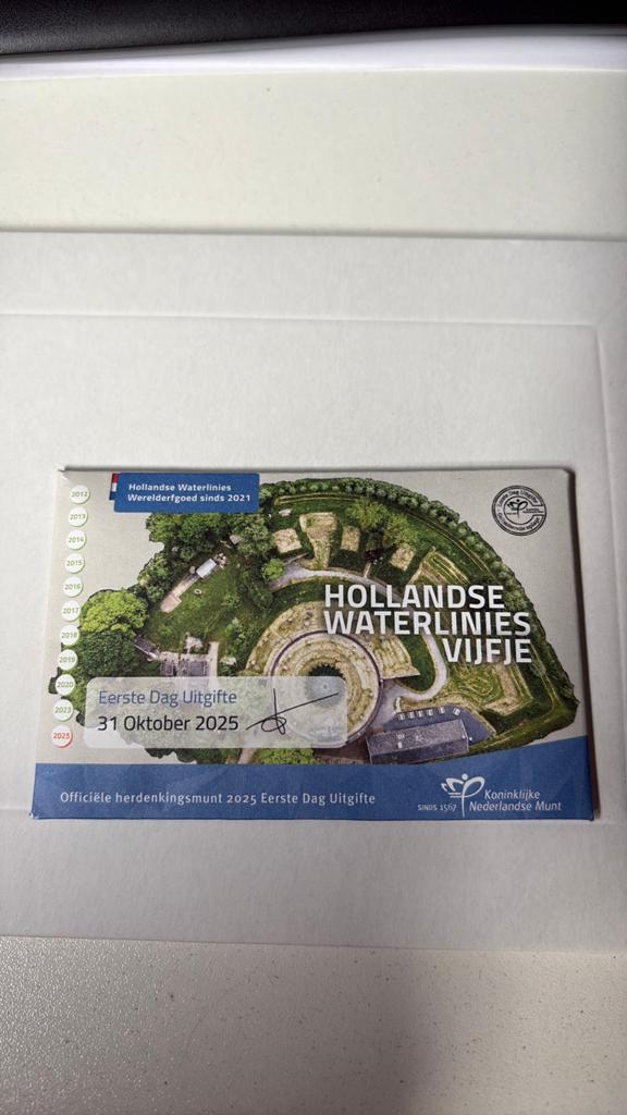 Hollandsche waterlinie eerste dag uitgifte, Ophalen of Verzenden, Koningin Beatrix, Euro's