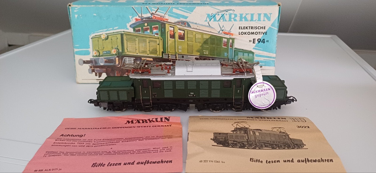 Märklin 3052/22 loc Reihe 1020.31“Oostenrijkse krokodil” ÖBB, Wisselstroom, Locomotief, Ophalen of Verzenden, Zo goed als nieuw