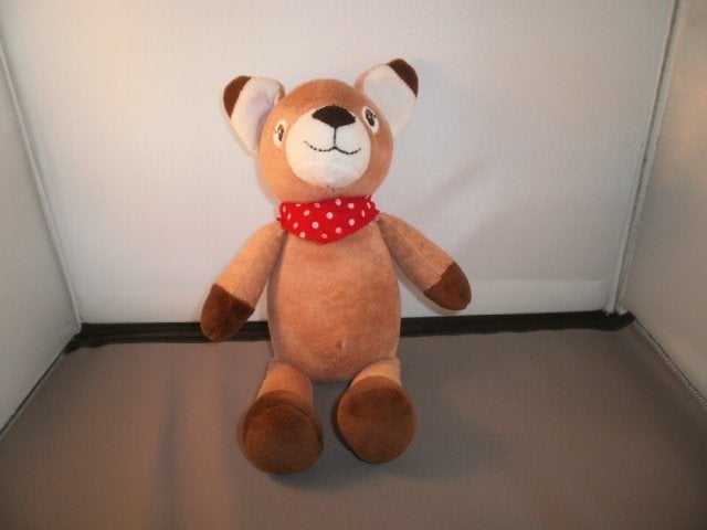 kinder ferrero hertje Bambi ree bruin gestipt met rode sjaal, Kinderen en Baby's, Overige merken, Overige karakters, Overige typen