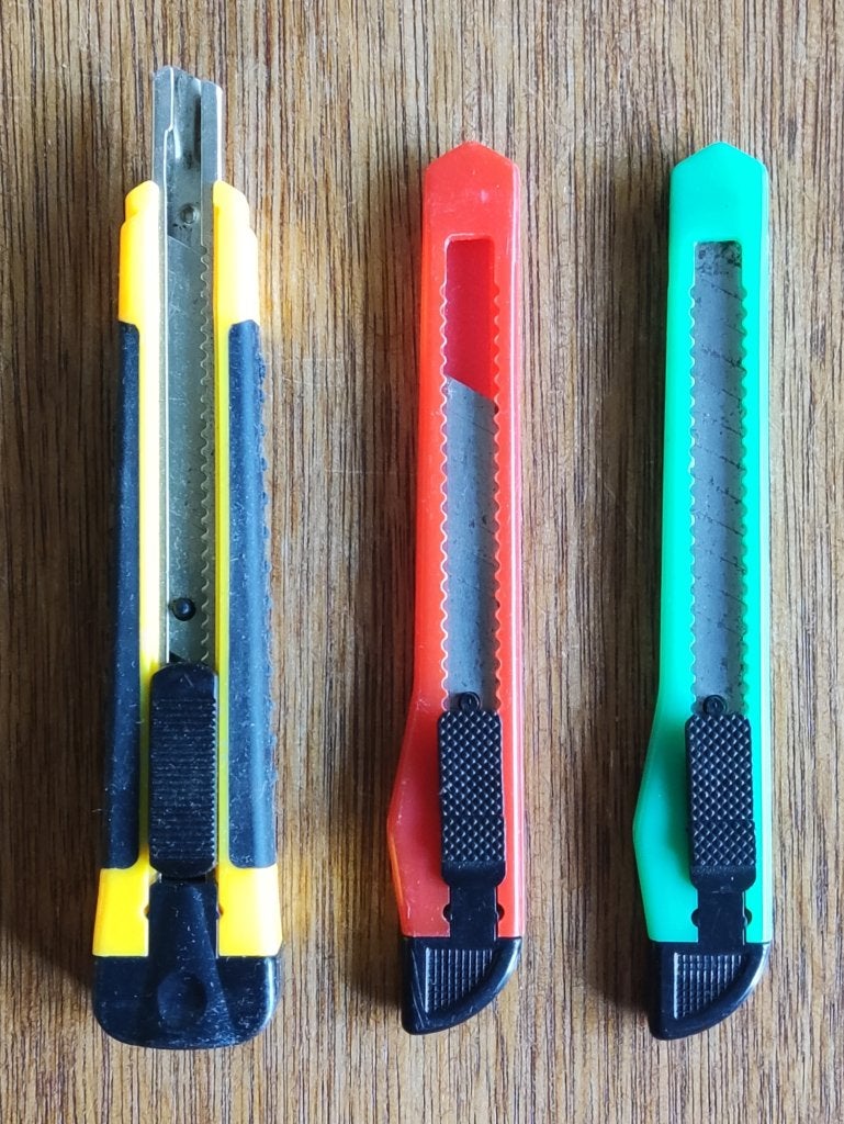 3 afbreek messen o.a. Alpha Tools, Ophalen of Verzenden, Gebruikt